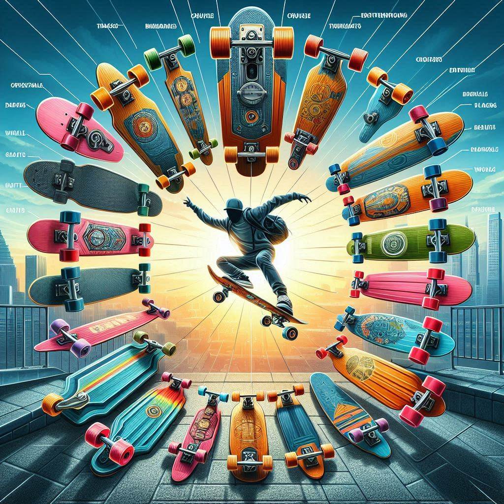 Jenis Papan Skateboard dan Komponen yang Harus Kamu Tahu