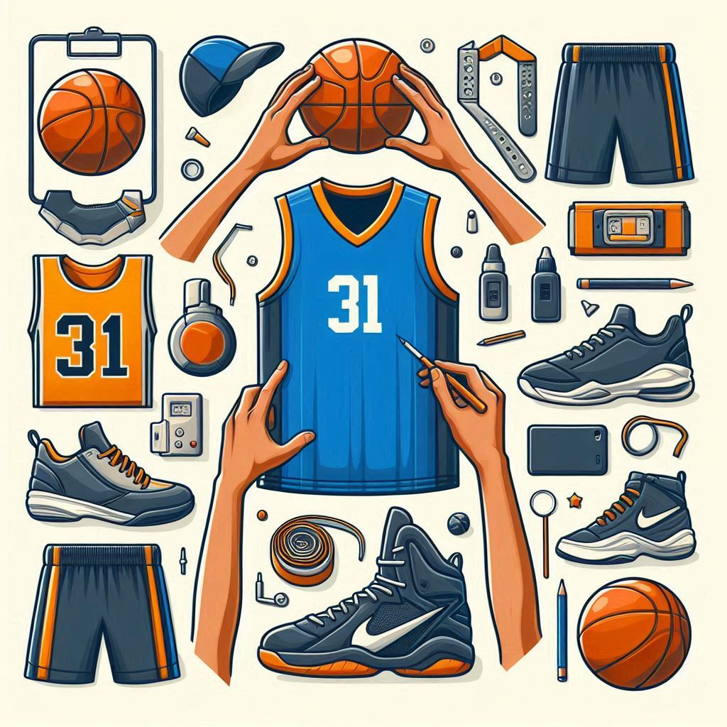 Seragam dan Perlengkapan Resmi Pemain Bola Basket Lengkap