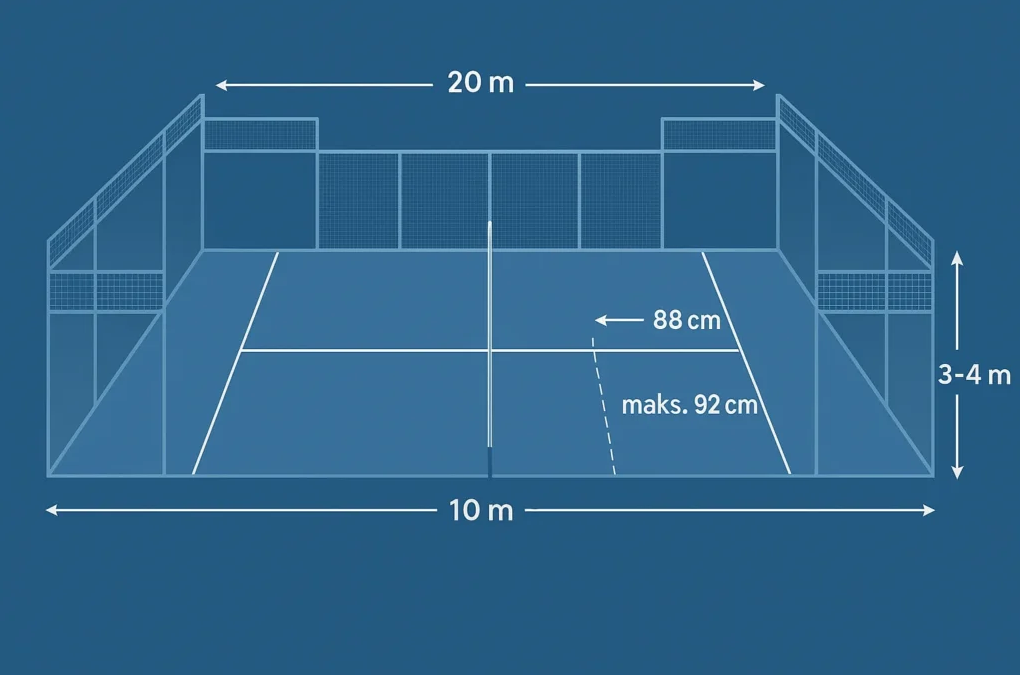 Ukuran dan Desain Lapangan Padel Standar Internasional