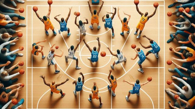 Jumlah Pemain Bola Basket & Posisi dalam Tim Inti & Cadangan